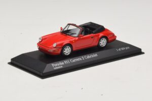 Porsche 911 964 Carrera 2 Cabriolet Red Minichamps 1:43 430067330 Diecast — photo 2 of 4