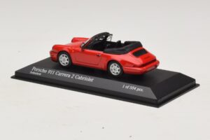 Porsche 911 964 Carrera 2 Cabriolet Red Minichamps 1:43 430067330 Diecast — photo 3 of 4