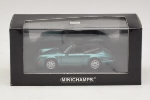 Porsche 911 964 Carrera 2 Cabriolet Turquoise Minichamps 1:43 430067332 Diecast — photo 4 of 4
