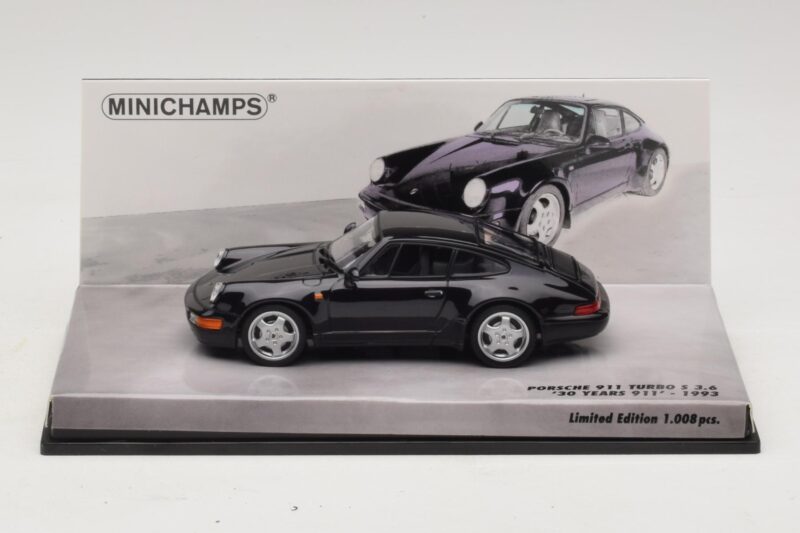 Porsche 911 964 Turbo S 3.6 30th Anniversary Black Minichamps 1:43 436069171 Diecast