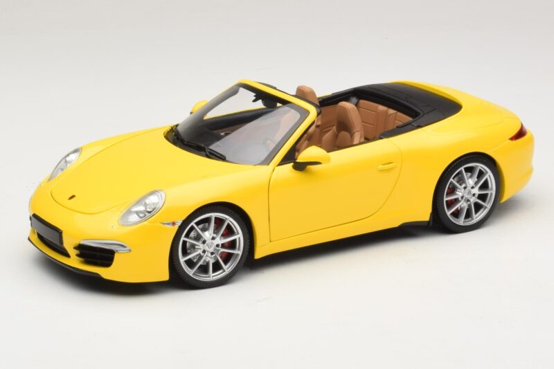 Porsche 911 991 Carrera S Cabriolet Yellow Minichamps 1:18 100061031 Diecast