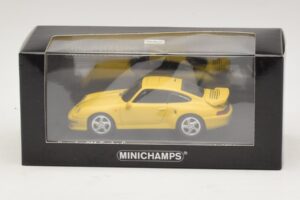 Porsche 911 993 Turbo S Yellow Minichamps 1:43 430069270 Diecast — photo 4 of 4
