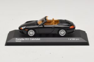 Porsche 911 996 Cabriolet Black Metallic Minichamps 1:43 400061090 Diecast