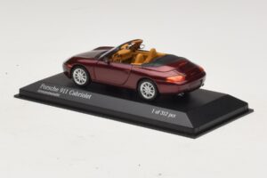 Porsche 911 996 Cabriolet Red Metallic Minichamps 1:43 400061092 Diecast — photo 3 of 4