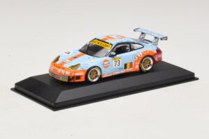 Porsche 911 996 GT3 RSR Gulf #73 Lefort / Lambert 1000km Spa 2005 Minichamps 1:43 400056473-P1 Diecast — photo 2 of 4