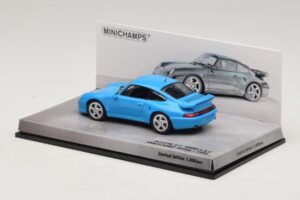 Porsche 911 996 Turbo S 3.6 Anniversary Edition Blue Minichamps 1:43 436069270 Diecast — photo 3 of 5