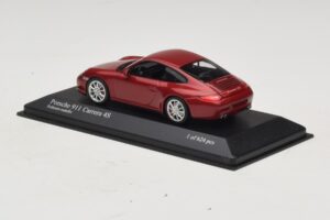 Porsche 911 997 Carrera 4S Red Metallic Minichamps 1:43 400066422 Diecast — photo 3 of 4