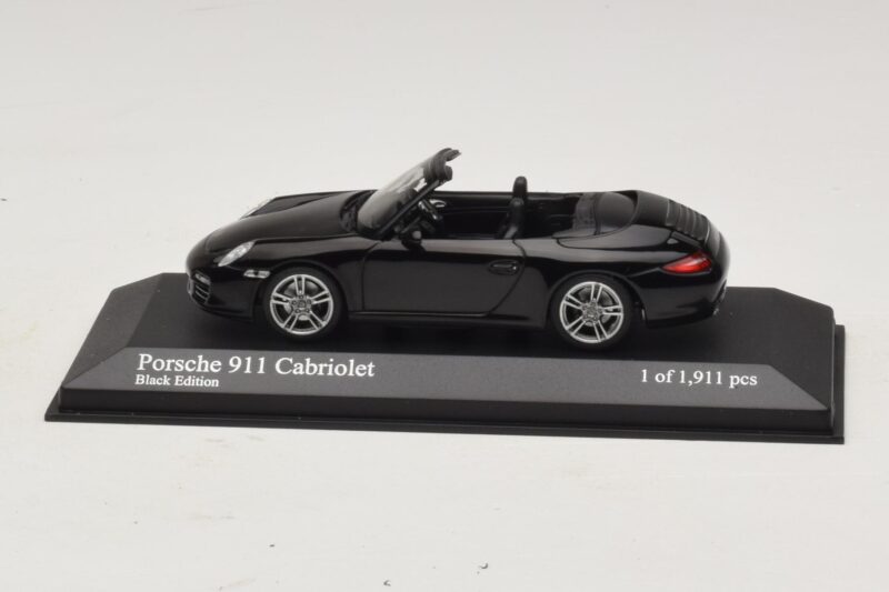 Porsche 911 997 Carrera Cabriolet Black Edition Minichamps 1:43 Porsche 911 997 Carrera Cabriolet Black Edition Minichamps 1:43 400066434 Diecast