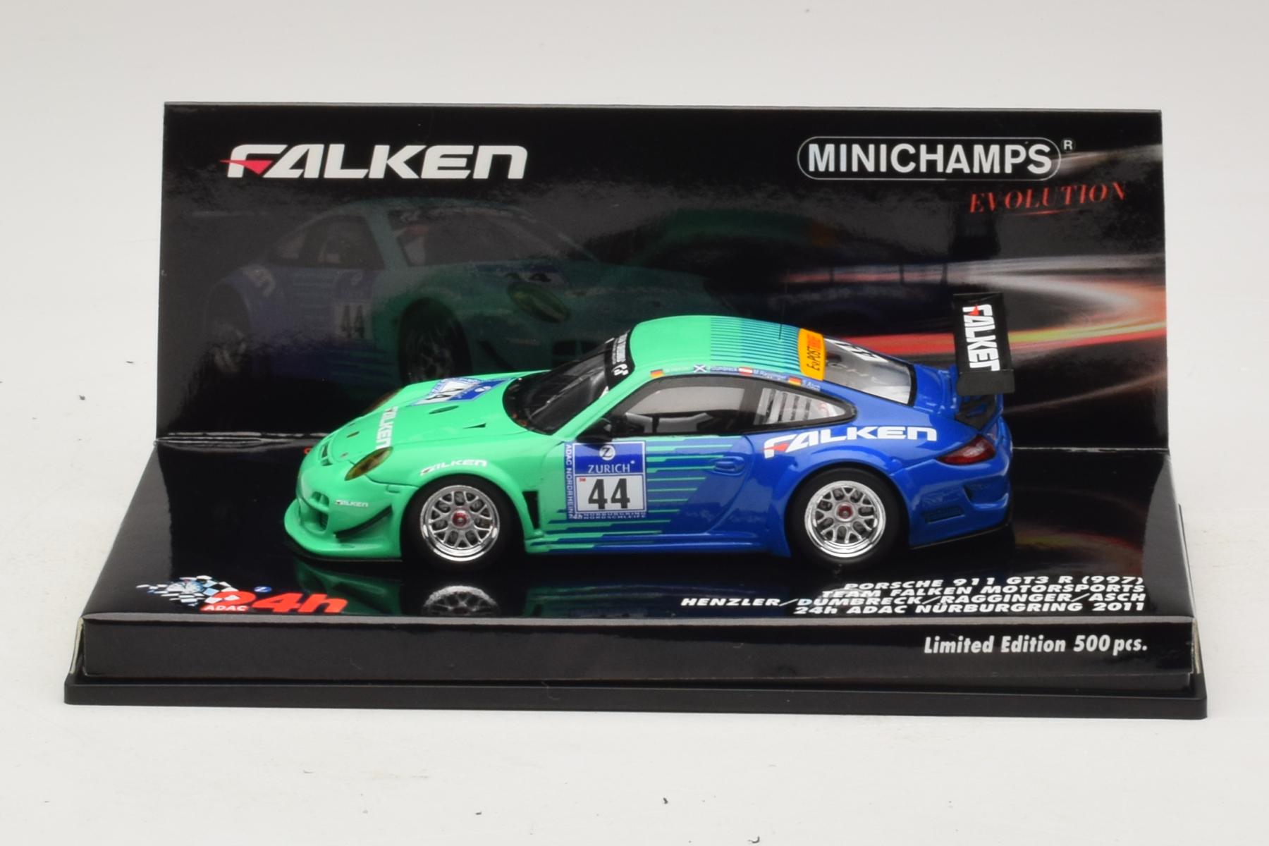 Minichamps Porsche 997 GT3 R Falken 2011 1:43 Diecast