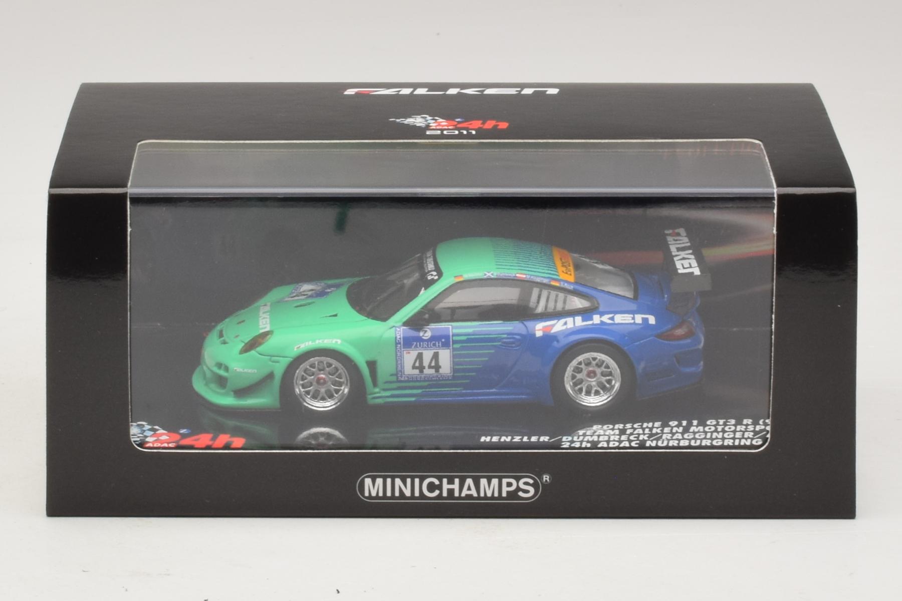 Minichamps Porsche 997 GT3 R Falken 2011 1:43 Diecast