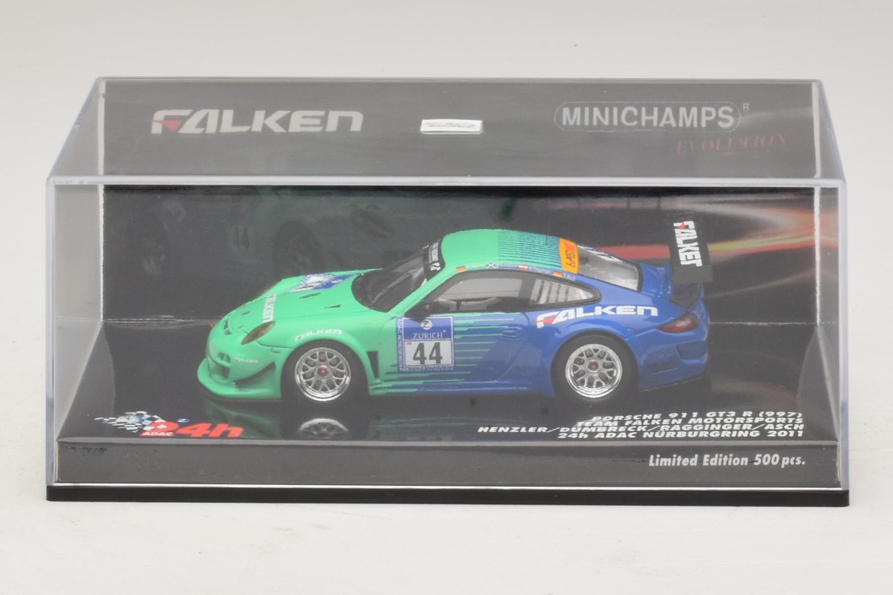 Minichamps Porsche 997 GT3 R Falken 2011 1:43 Diecast