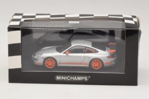 Porsche 911 997 GT3 RS Silver Orange Minichamps 1:43 403066013 Diecast — photo 4 of 4