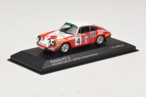 Porsche 911 S #4 G. Larrousse / J-C. Perramond 2nd Place Rally Monte Carlo 1972 Minichamps 1:43 400726804 Diecast — photo 2 of 4