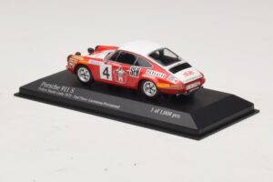 Porsche 911 S #4 G. Larrousse / J-C. Perramond 2nd Place Rally Monte Carlo 1972 Minichamps 1:43 400726804 Diecast — photo 3 of 4