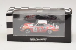Porsche 911 S #4 G. Larrousse / J-C. Perramond 2nd Place Rally Monte Carlo 1972 Minichamps 1:43 400726804 Diecast — photo 4 of 4