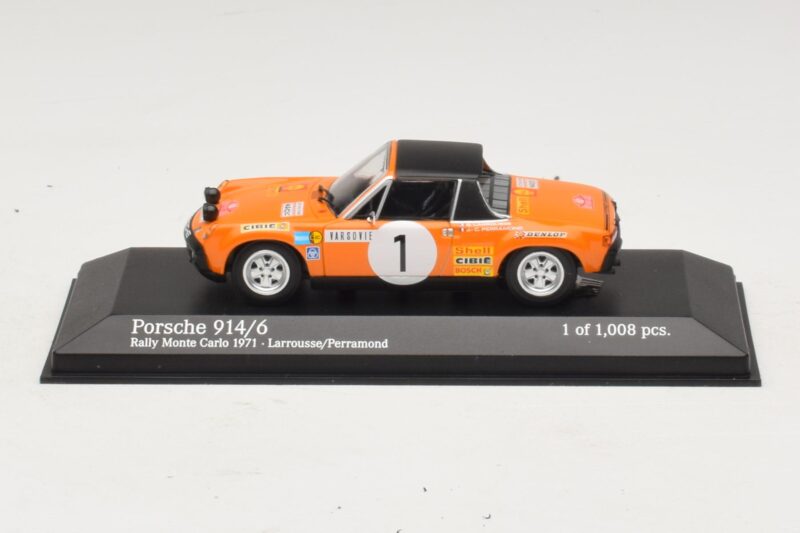 Porsche 914/6 #1 G. Larrousse / J-C. Perramond Rally Monte Carlo 1971 Minichamps 1:43 400716501 Diecast