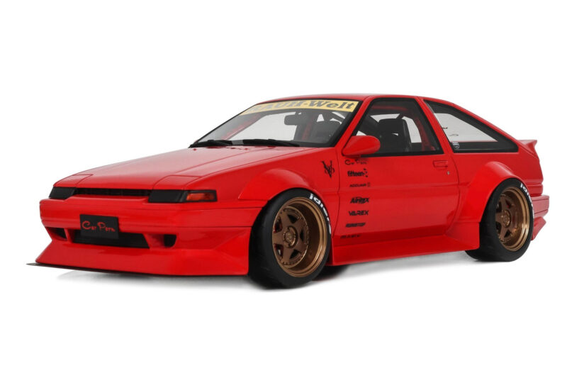 Toyota Sprinter Trueno AE86 Widebody Rosso Corsa Otto 1:18 OT1278 Resin