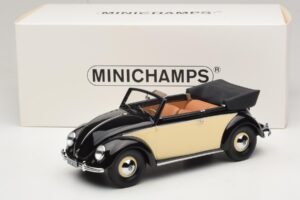 Volkswagen Beetle Convertible Black Cream Minichamps 1:18 107054131 Resin — photo 6 of 6