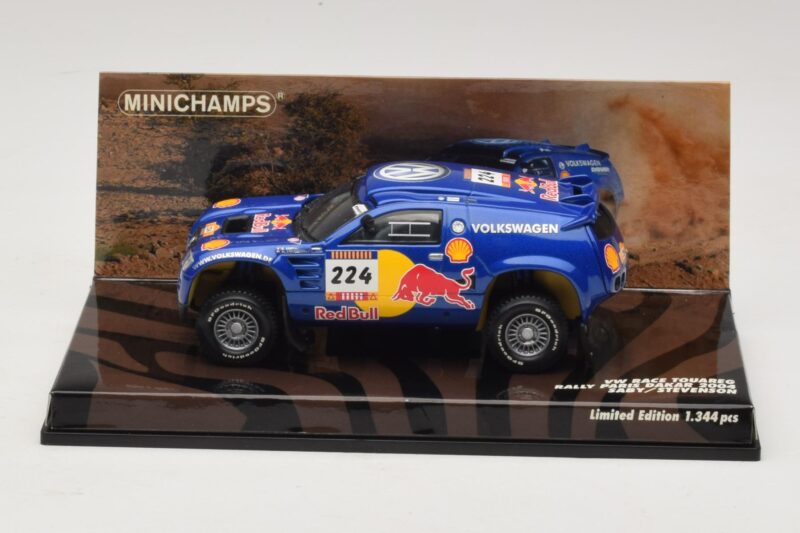 Volkswagen Race Touareg Red Bull #224 B. Saby / Stevenson Dakar Rally 2005 Minichamps 1:43 436045324 Diecast