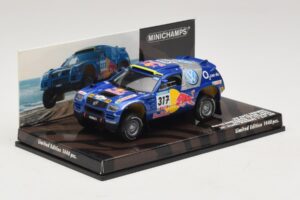 Volkswagen Race Touareg Red Bull #317 Gordon / von Zitzewitz Dakar Rally 2005 Minichamps 1:43 436055317 Diecast — photo 2 of 5