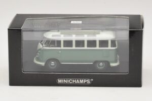 Volkswagen T1 Samba Bus Turquoise Blue White Minichamps 1:43 430052306 Diecast — photo 4 of 4
