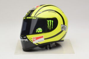 AGV Helmet V. Rossi MotoGP Valencia Test 2009 Minichamps 1:2 327100066 Diecast