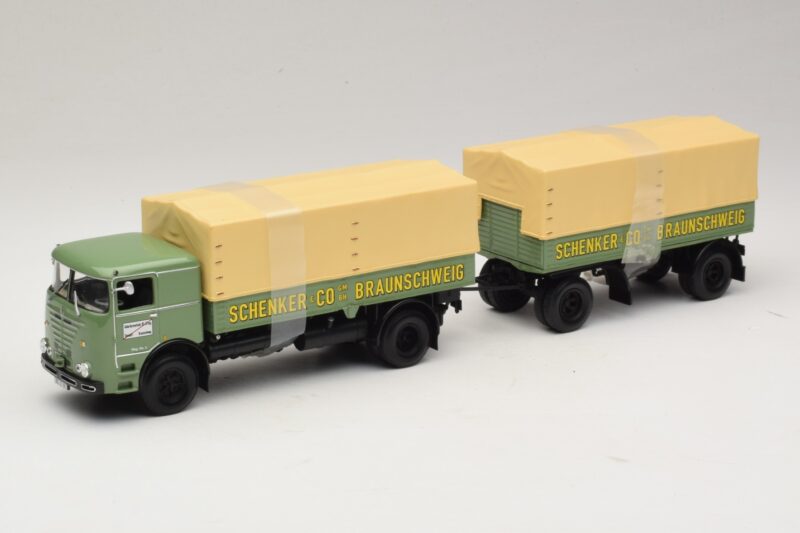 Bussing LU 11/16 Flatbed Trailer Schenker Minichamps 1:43 499073924 Diecast
