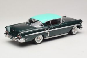 Chevrolet Bel Air Impala Coupe Dark Green Metallic & Green KK-Scale 1:18 KKDC181594 Diecast — photo 2 of 6