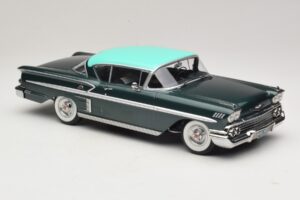 Chevrolet Bel Air Impala Coupe Dark Green Metallic & Green KK-Scale 1:18 KKDC181594 Diecast — photo 4 of 6