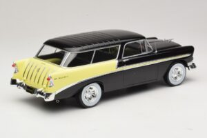 Chevrolet Bel Air Nomad Custom Black & Light Yellow KK-Scale 1:18 KKDC181293 Diecast — photo 2 of 6