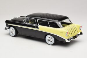 Chevrolet Bel Air Nomad Custom Black & Light Yellow KK-Scale 1:18 KKDC181293 Diecast — photo 5 of 6