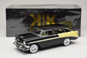 Chevrolet Bel Air Nomad Custom Black & Light Yellow KK-Scale 1:18 KKDC181293 Diecast — photo 6 of 6