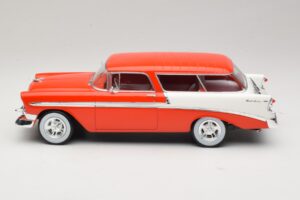 Chevrolet Bel Air Nomad Custom Light Red & White KK-Scale 1:18 KKDC181291 Diecast — photo 3 of 6