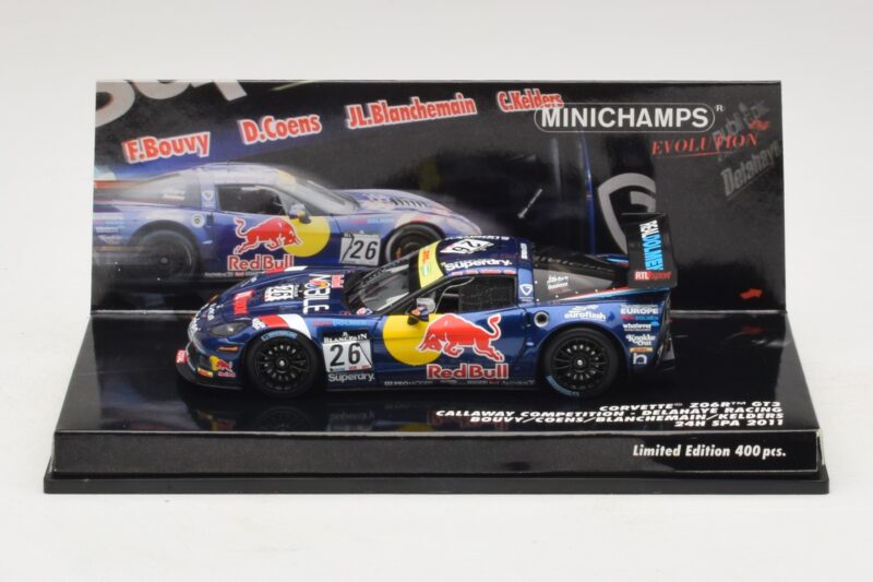 Chevrolet Corvette Z06.R GT3 Callaway Competition #26 Bouvy / Coens 24 Hours of Spa 2011 Minichamps 1:43 437111426 Diecast