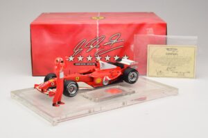 Ferrari F2004 #1 M. Schumacher F1 World Champion 2004 With Driving Suit Hot Wheels 1:18 B66221 Diecast — photo 6 of 6