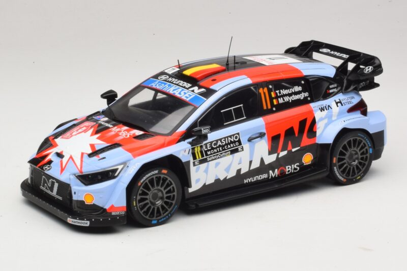 Hyundai i20 N Rally1 #11 T. Neuville / M. Wydaeghe Rally Monte Carlo 2026 IXO 1:18 18RMC270B Diecast
