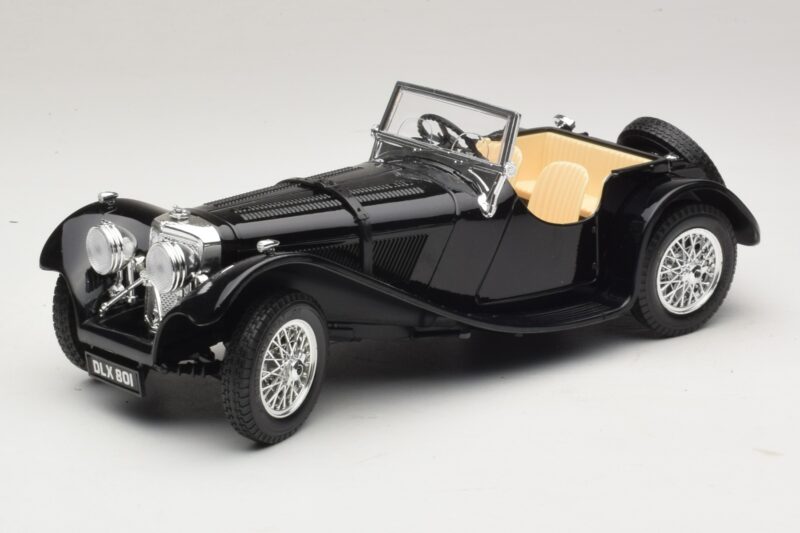 Jaguar SS100 Roadster Black Bburago 1:18 3006-M3 Diecast