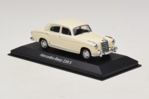 Mercedes 220 S W180 White Maxichamps 1:43 940033000 Diecast — photo 3 of 5
