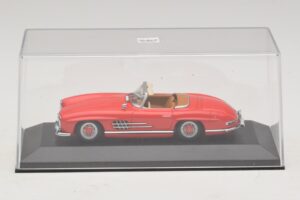 Mercedes 300 SL W198 Red With Brown Interior Minichamps 1:43 MB009 Diecast — photo 4 of 5