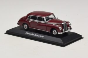 Mercedes 300 W186 Dark Red Maxichamps 1:43 940039060 Diecast — photo 3 of 5