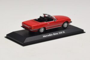 Mercedes 350 SL R107 Red Maxichamps 1:43 940033432 Diecast — photo 2 of 5