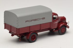 Mercedes L3500 Flatbed Porsche Minichamps 1:43 439350027 Diecast — photo 2 of 7