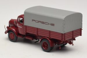 Mercedes L3500 Flatbed Porsche Minichamps 1:43 439350027 Diecast — photo 5 of 7