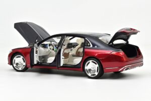 Mercedes Maybach S680 Z223 Nautical Blue & Patagonia Red Norev 1:18 183919 Diecast — photo 2 of 2