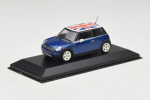 Mini Cooper S R53 Blue With British Flag Minichamps 1:43 MINI026 Diecast — photo 2 of 4