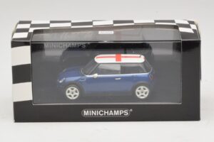 Mini Cooper S R53 Blue With English Flag Minichamps 1:43 MINI012 Diecast — photo 5 of 5