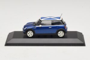 Mini Cooper S R53 Blue With Scottish Flag Minichamps 1:43 MINI016 Diecast