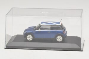 Mini Cooper S R53 Blue With Scottish Flag Minichamps 1:43 MINI016 Diecast — photo 4 of 5