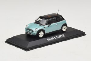 Mini Cooper S R53 Light Blue Metallic With Black Roof Minichamps 1:43 MINI030 Diecast — photo 2 of 4