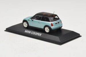Mini Cooper S R53 Light Blue Metallic With Black Roof Minichamps 1:43 MINI030 Diecast — photo 3 of 4